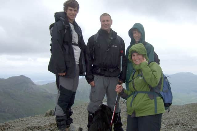 Jacob, Chris, Reuben and Julie Swift in the Lake District EMN-171127-084529001