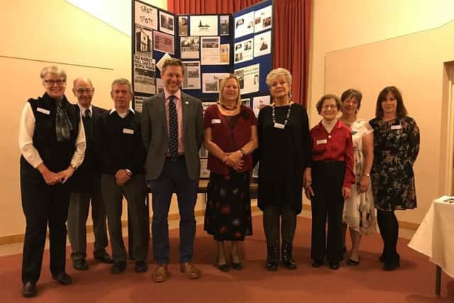 Louth Civic Trust members who organised the event. From left: Jean Howard, Russell Howard, Ian Trowsdale, James Laverack, Bridget Clark, Pat Harrison, Barbara Dales, Mary Abbott and Joanne Brogden.