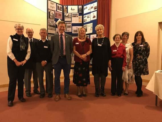 Louth Civic Trust members who organised the event. From left: Jean Howard, Russell Howard, Ian Trowsdale, James Laverack, Bridget Clark, Pat Harrison, Barbara Dales, Mary Abbott and Joanne Brogden.
