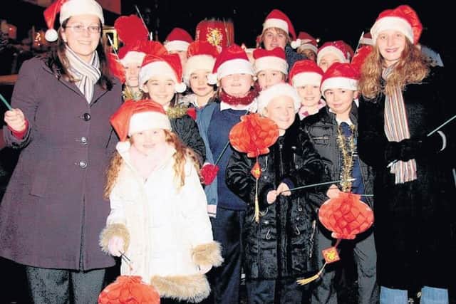 Pupils from Halton Holegate Primary School took part in the APSE Christmas parade before the schools choir sang to the crowd