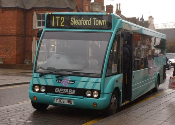 Sleaford's Into Town bus service routes to be cut. EMN-171130-103021001