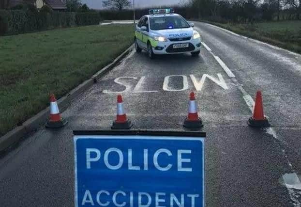 The scene of the crash on the A52