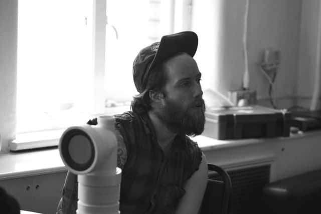 Sam Wilmott, who is currently appearing in STOMP. EMN-170112-122205001