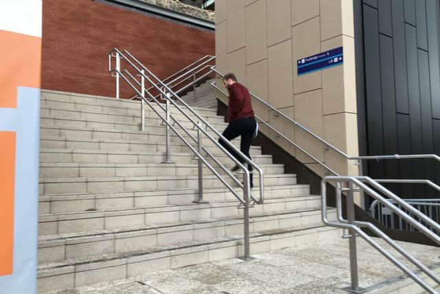 High Street footbridge in Lincoln reopens after repairs. EMN-170112-131328001