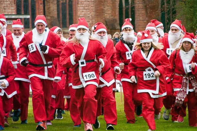Woodhall Spa Santa Dash gets underway