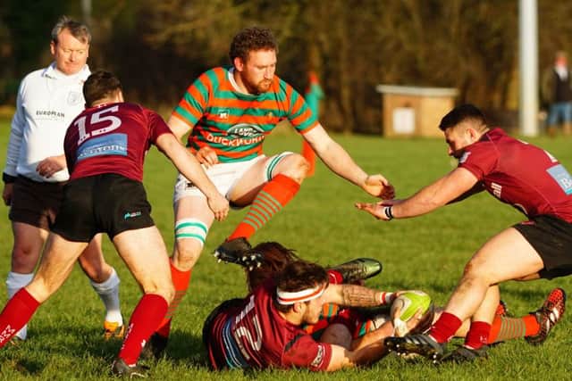 Captain Ben Chamberlin scored Rasen's first try EMN-170412-100420002