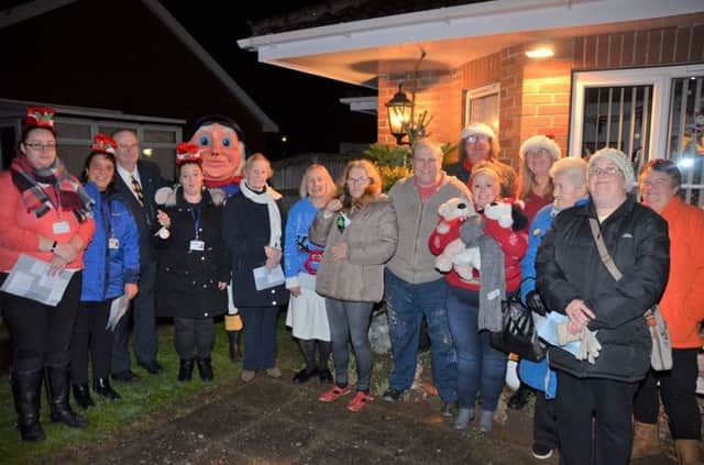 Residents of Philip Grove in Skegness have been able to celebrate Christmas and remember loved ones at a special event for the community. Photo: Barry Robinson. ANL-170412-125557001