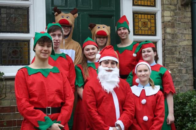 QEGS Alford: Santa with his reindeer and elves