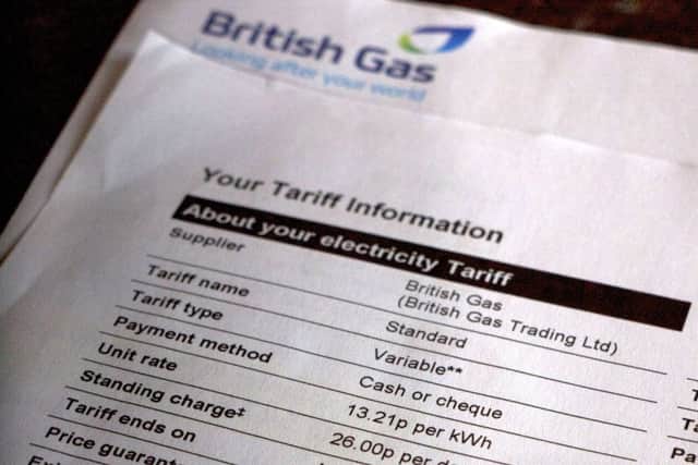 Gas and Electricity bill from British Gas
Picture by Dean Atkins STO-170630-135956001