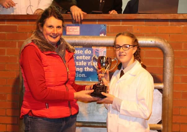 Best Presentation and Young Handler went to Shannon Graves (left)  presented by Emma Billings.