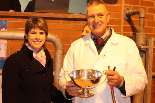 The Haltered Reserve Champion Beast went to David Nickson. His award was presented to him by Nicola Hunt of Forrester Boyd.