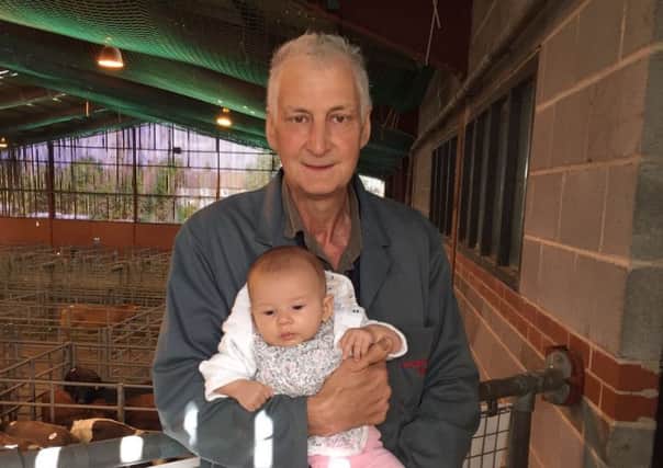 Martin Briggs at the Cattle Market with his granddaughter, Sophia, in August this year - just three months before he sadly passed away.