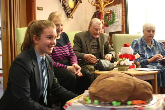 QEGS Alford - Christmas hampers.