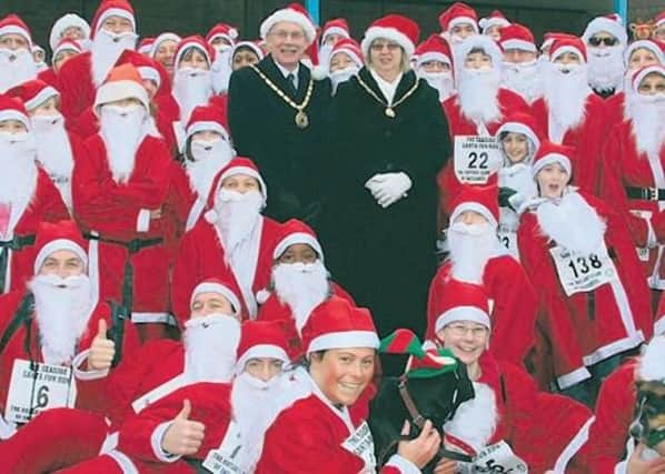 The Rotary Club's first Santa Fun Run in 2007.