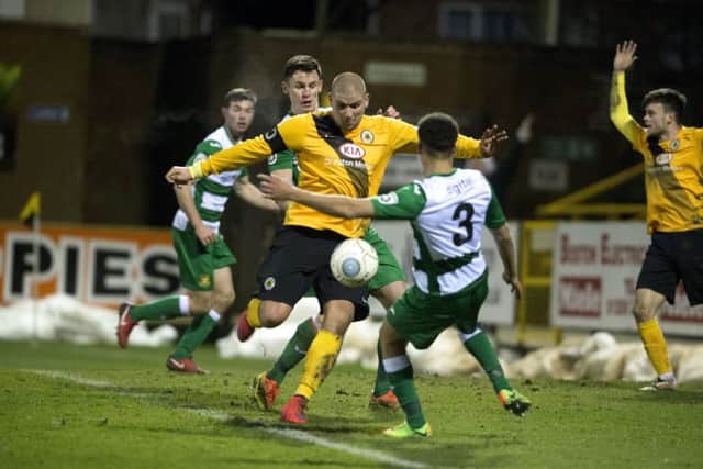 Boston Utd v Southport. Picture: Sarah Washbourn/www.yellowbellyphotos.com
