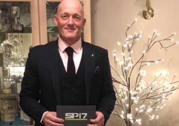Paul Bastock was all dressed up for the Sports Personality of the Year awards, with help from Oldrids and Herbie Frogg.