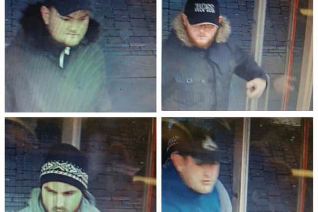 Police are looking to speak to these men in relation to a theft enquiry.