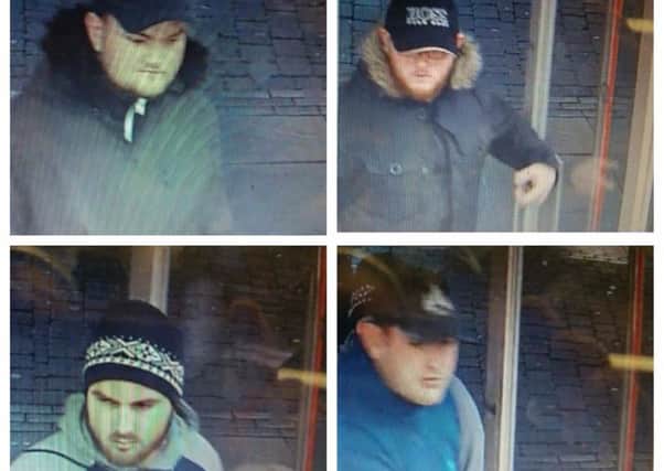 Police are looking to speak to these men in relation to a theft enquiry.