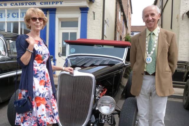 Caistor Mayor Alan Somerscales and his wife Gill at one of the many events the town hosted during 2017