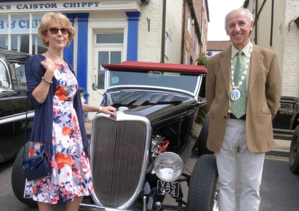 Caistor Mayor Alan Somerscales and his wife Gill at one of the many events the town hosted during 2017