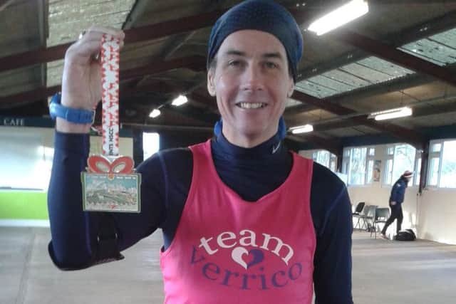 Roger Blake completed his 15th marathon at Newark EMN-171218-155723002