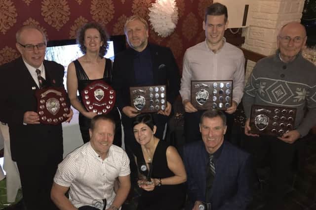Pictured, from left, are (back row): Michael Pell, Michyla Clark, David Johnson, Ryan Johnson, John Caborn; (front): Mark Smith, Melanie Wheeler, John Irving.