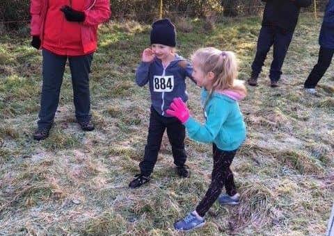 Young runners are ready for the off.