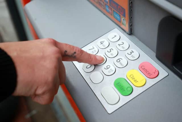 STOCK: cash machine.