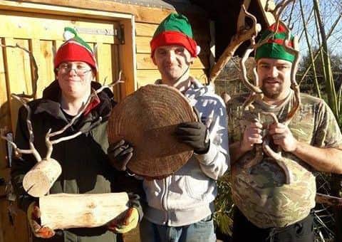 Elves in Santa's workshop at Skegness Eco Centre. ANL-171221-134001001