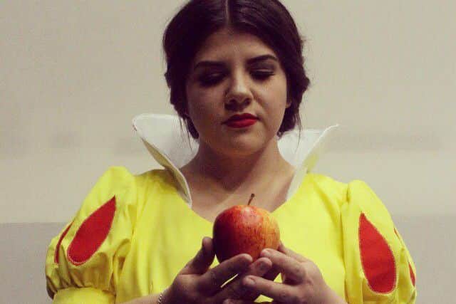 The heroine of the pantomime, Laura Harris is playing Snow White.