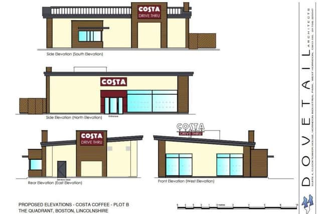 The proposed Costa Coffee outlet.