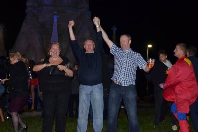 New Year's Eve at Skegness Clock Tower. Photo: Barry Robinson ANL-180101-091401001