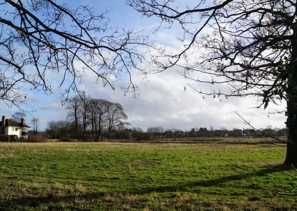 Land in Gainsborough Road which is the subject of a plan for 50 houses
