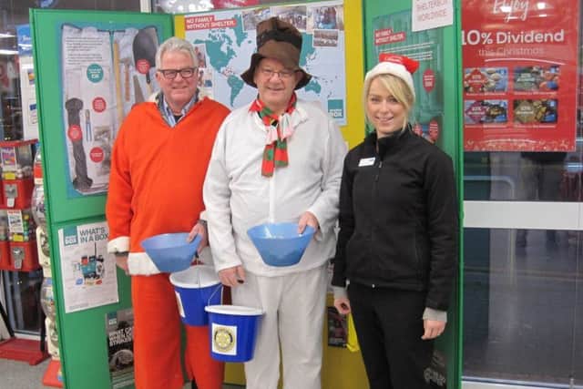 Pete Marriott, Richard Lewis and Debbie Salmon from the Co-op at Caistor EMN-180201-144754001