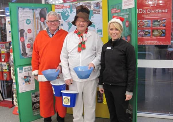 Pete Marriott, Richard Lewis and Debbie Salmon from the Co-op at Caistor EMN-180201-144754001