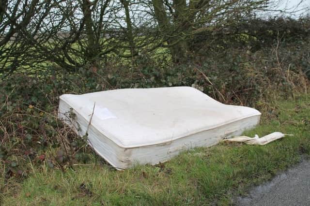 A dumped mattress in Kenwick Road, Louth.