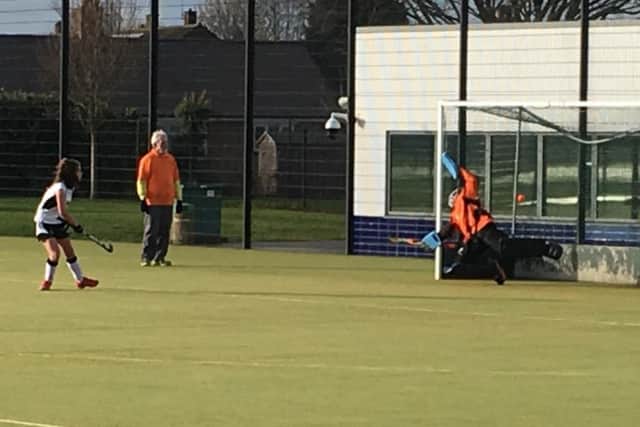 Ciara Wright scores during her starring role for Leadenham Ladies on Saturday EMN-180801-143921002