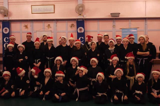 Club members wore Santa hats for their recent presentation evening.