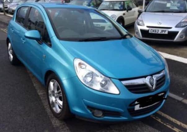 This light blue Corsa r is similar to the one stolen from a Skegness womam. ANL-180401-170027001
