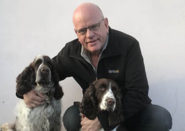 Phil Cantwell said goodbye to his own dogs before headiing off to Thailand.