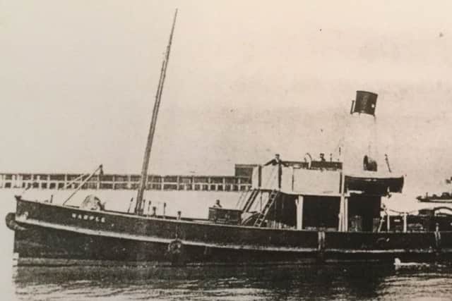 One of the tenders that brought the captives to Boston