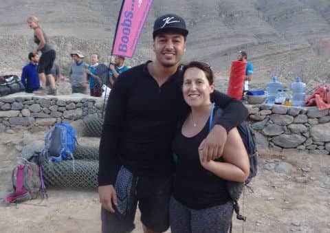 Amanda with TOWIE's Mario Falcone.