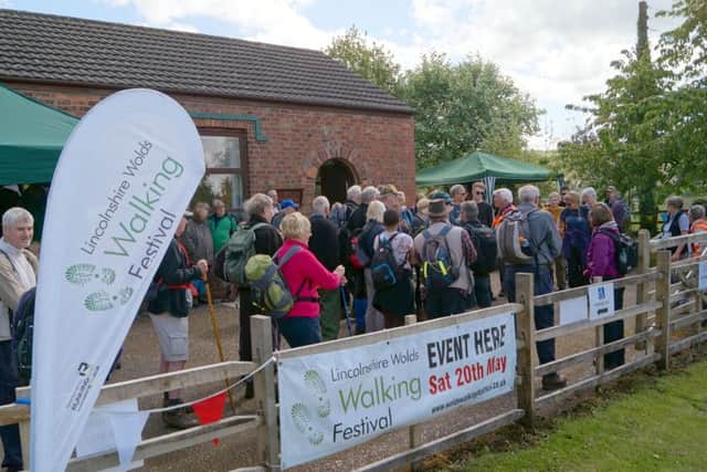 More than 100 people set off from walks at the launch event in Claxby last year EMN-180901-124229001