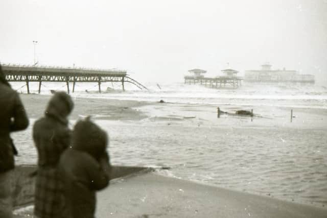 The Standards coverage of the flooding in Boston in January 1978 also included news that Skegness Pier had been damaged in the storms of that night, with the massive 1,000-seat theatre left marooned.