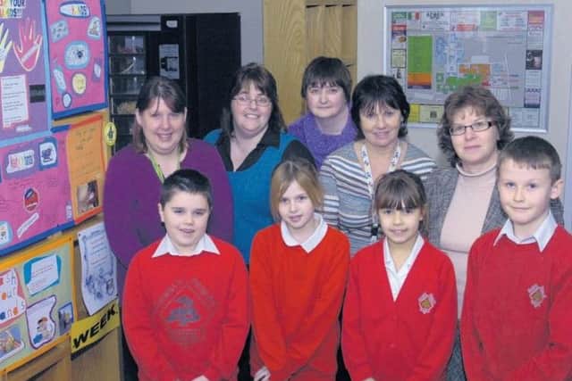 Wrangle Primary School pupils in 2008.