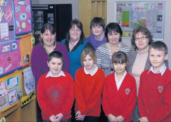 Wrangle Primary School pupils in 2008.