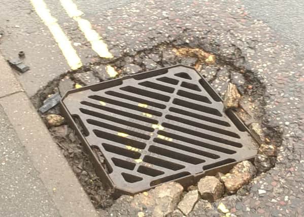 The damaged drain and gulley on Jubilee Way which has been reported several times, but was still yet to be repaired when this photo was taken last Wednesday.