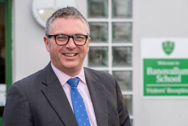 Delighted headteacher Grant Edgar who is full of praise for everyone at the school. Picture: John Aron.