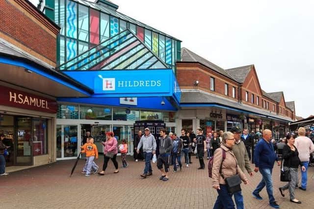The Hildreds Shopping Centre as it looks today.