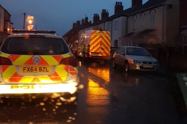 Police executing a drugs warrant during enforcement action along the coast. ANL-180116-100342001